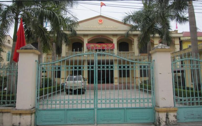 Địa chỉ Tòa án nhân dân huyện Nam Trực - tỉnh Nam Định