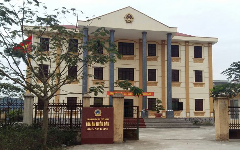 Địa chỉ Tòa án nhân dân huyện Sơn Dương - tỉnh Tuyên Quang