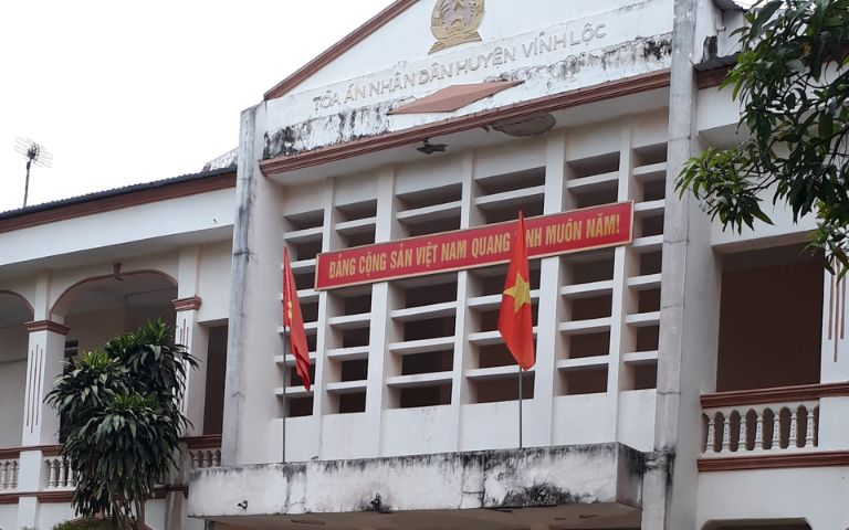 Địa chỉ Tòa án nhân dân huyện Vĩnh Lộc - tỉnh Thanh Hóa