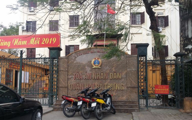 Địa chỉ Tòa án nhân dân quận Hai Bà Trưng - thành phố Hà Nội