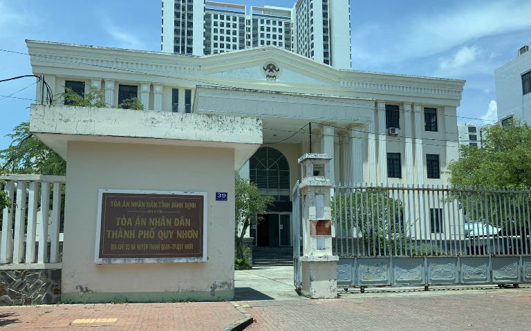 Địa chỉ Tòa án nhân dân thành phố Quy Nhơn - tỉnh Bình Định