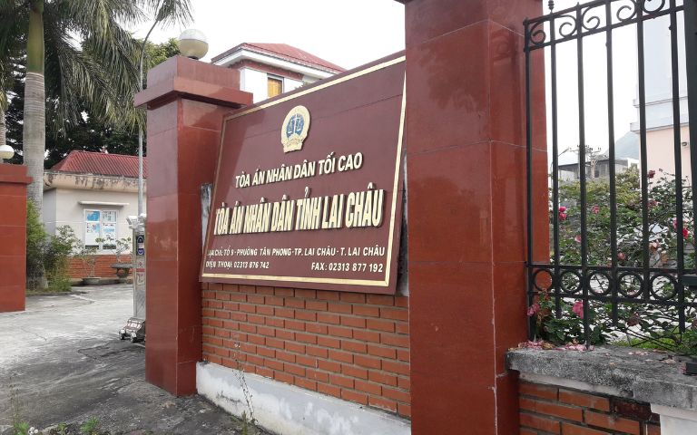 Địa chỉ Tòa án nhân dân tỉnh Lai Châu