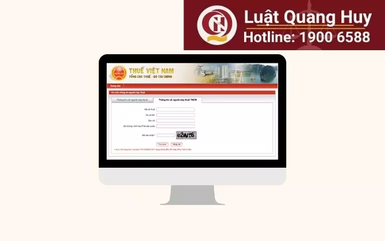 Truy cập trang web của Tổng cục Thuế Việt Nam